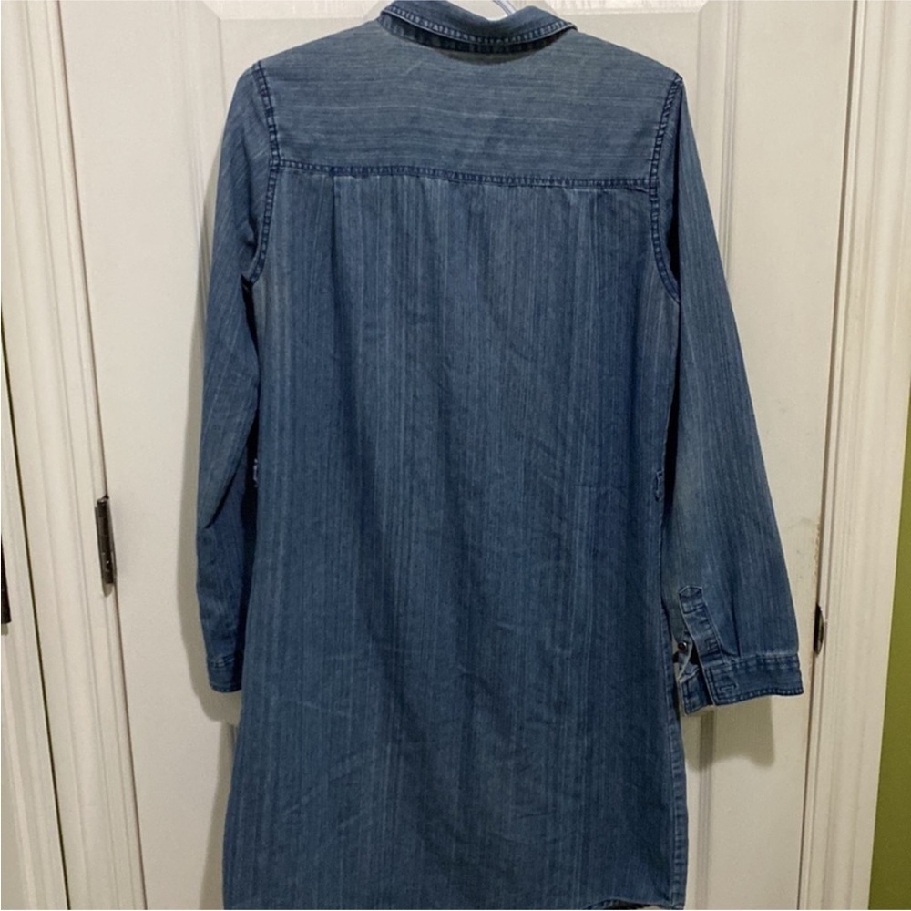 🛍Bundle sale🛍Reitmans Blue Long Sleeve Dress medium - Picture 3 of 9